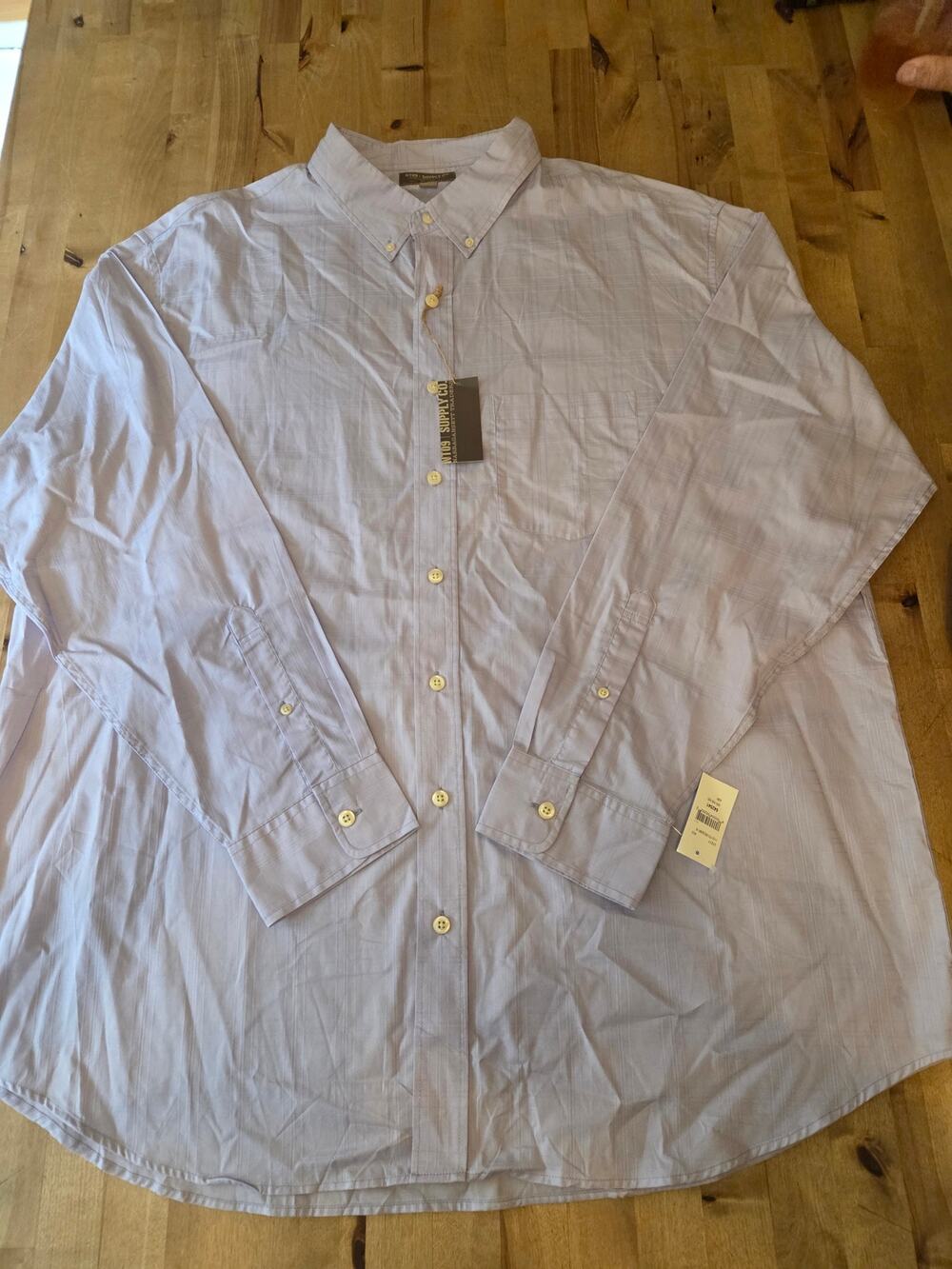 NWT Narragansett Traders NT09 Supply Co. Men's 2XL Plaid Button Down Shirt LS